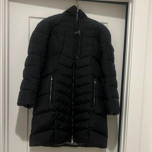 Eddie Bauer Parka Winter Coat Womens Size PS Sun Valley Down Puffer Jacket Black